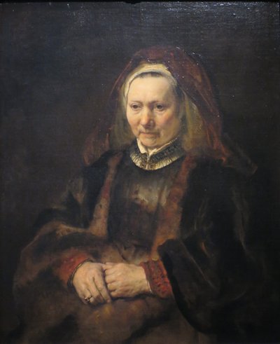 Porträt einer alten Frau von Rembrandt van Rijn